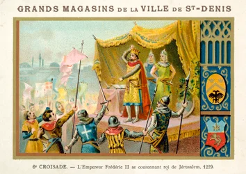 The Emperor Frederick II Crowns Himself King of Jerusalem, 6th Crusade, 1229